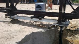 Купить сваи для ворот в Вольск. Заказать ворота на сваях под ключ от 21868 руб